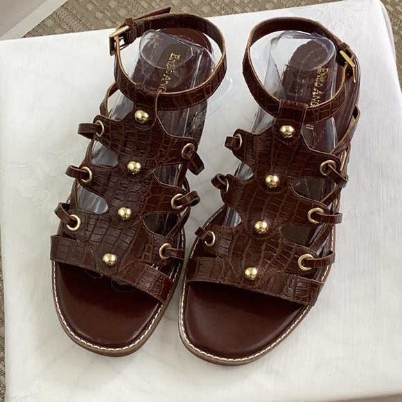 Leather Gladiator Sandals - Picture 1 of 7